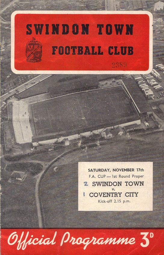 <b>Saturday, November 17, 1956</b><br />vs. Coventry City (Home)